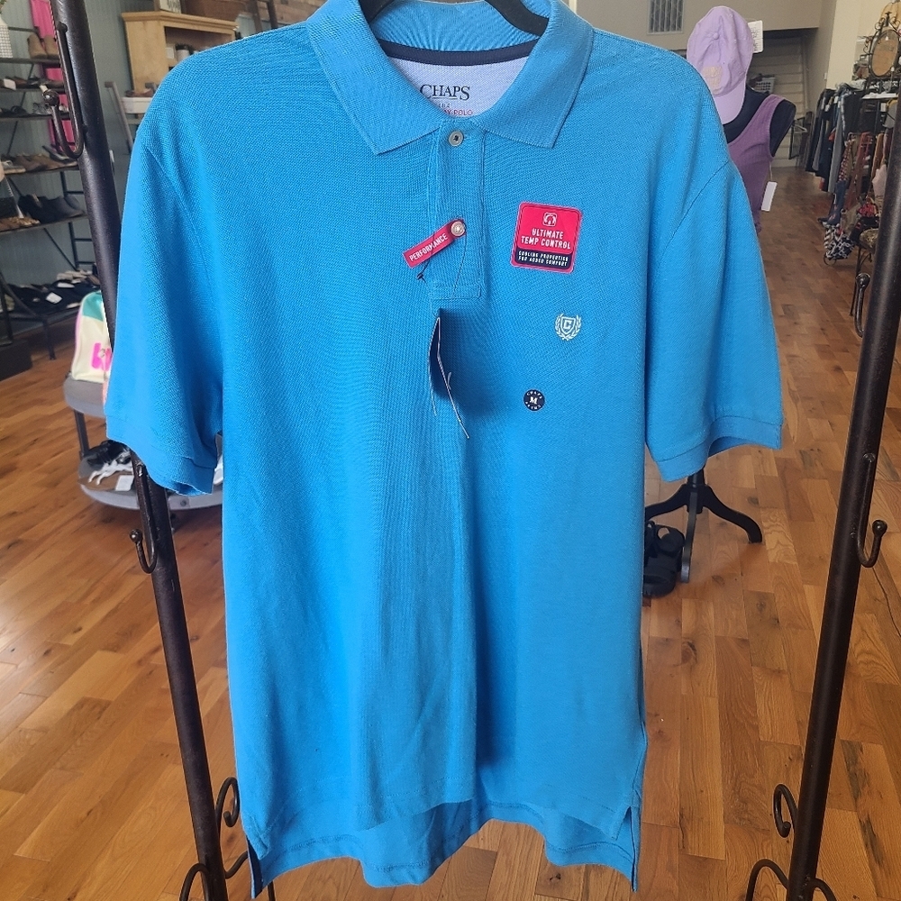 Chaps The Everyday Polo Blue Size Medium